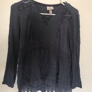 Vintage Navy blue top